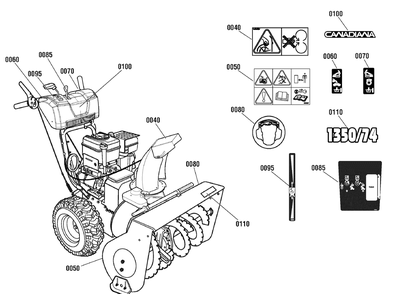 Part Location Diagram of 1738740YP Murray DECAL, Speed Control